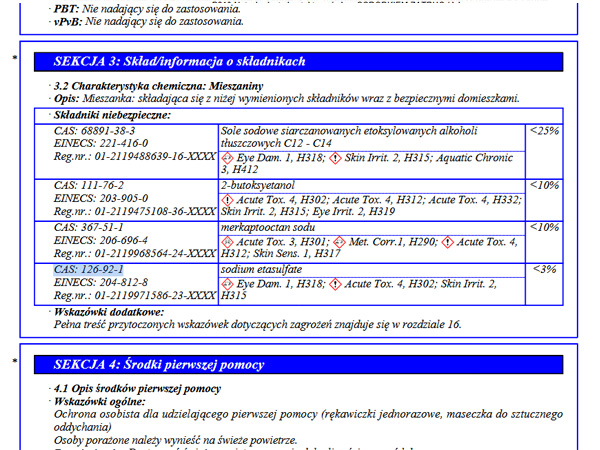 karta substancji REACH5