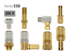 Rozmiar 13,5 mm - DN 9 - Typ ESD - Odpowiednik DME 3/8" - Uszczelka O-ring - LUDECKE