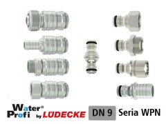 Szybkozłączki do Wody - DN 9 - z Mosiądzu Niklowanego - LUDECKE