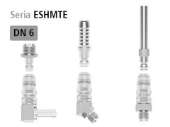 Rozmiar 9 - DN 6 - SS 1.4305 - Typ ESHMTE - Szybkozłącza do Form Wtryskowych - z Zabezpieczeniem - LUDECKE