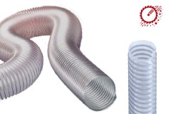 Węże poliuretanowe do trocin, wiórów i ścinek drewna