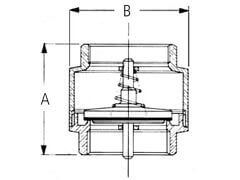 Zawór Zwrotny - ze Sprężyną - do Wody i Powietrza - z Mosiądzu - KARASTO