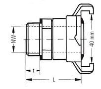 Oryginalne Złącze Geka Plus 360 - Obrotowe 360 - Gwint Zewnętrzny - KARASTO
