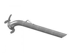 Złącze Kątowe 45 ANFOR z Rurą Ssawną - Typ A103F - Kielich z Dwoma Zaczepami - Część Żeńska - ze Stali Ocynkowanej - OMVE