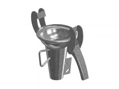 Złącze ANFOR ze Stożkową Końcówką pod Dyfuzor - Typ A104 - Kielich z Dwoma Zaczepami - Część Żeńska - ze Stali Ocynkowanej - OMVE