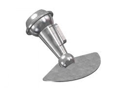 Złącze ANFOR ze Stożkową Końcówką i Dyfuzorem - Typ A113 - Wtyk - Część Męska - ze Stali Ocynkowanej - OMVE