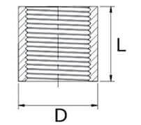 Mufa Rurowa - Długa - ze Stali Szlachetnej