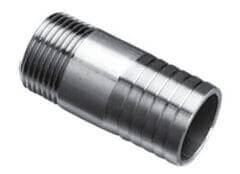 Króciec do Węża - Rurowy - z Gwintem Zewnętrznym - ze Stali Szlachetnej