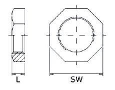 Nakrętka Sześciokątna - Odlewana - ze Stali Szlachetnej