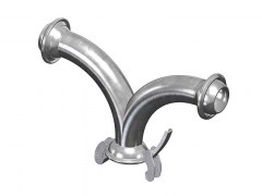 Rozgałęźnik Dwudrożny ze Złączami typu ANFOR - Typ A35 - Końcówki 2 x Męska 1 x Żeńska - ze Stali Ocynkowanej - OMVE