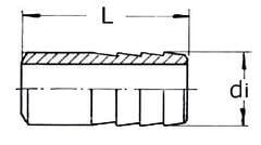 Króciec do Węża - Rurowy - do Spawania - ze Stali Szlachetnej