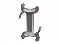 Złącze Adaptacyjne ANFOR - Typ A41F - Kielichy z Dwoma Zaczepami - Części Żeńskie - ze Stali Ocynkowanej - OMVE