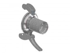 Złącze ANFOR z Króćcem na Rurę PE - Typ A51 - Kielich z Dwoma Zaczepami - Część Żeńska - ze Stali Ocynkowanej - OMVE