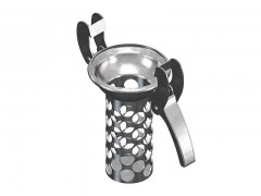 Złącze ANFOR z Koszem Ssawnym z Otworami - Typ A72F - Kielich z Dwoma Zaczepami - Część Żeńska - ze Stali Ocynkowanej - OMVE