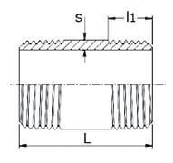 Nypel Dwustronnie Gwintowany - ze Stali Szlachetnej