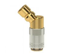 Szybkozłączka DN 6 - Adapter z Wtykiem DN 9 - kąt 45 - ESDM - Typ ESDMK-ESDS-45 - LUDECKE