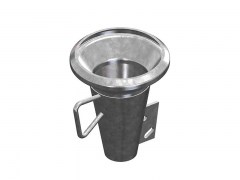 Złącze System BAUER - Typ B104 - Kielich ze Stożkiem - Część Żeńska - ze Stali Ocynkowanej - OMVE