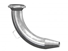 Złącze Kątowe System BAUER - Typ B107 - Kolano z Przyłączem Żeńskim i Stożkową Końcówką - ze Stali Ocynkowanej - OMVE