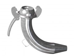 Złącze Kolano ze Stożkiem System BAUER - Typ B108 - Wtyk - Kula z Kołnierzem i Zaczepami - Część Męska - ze Stali Ocynkowanej - OMVE