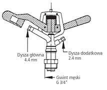 Zraszacz Kołowy - V 35 - Deszczownia - z Mosiądzu - KARASTO