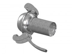 Złącze System BAUER z Króćcem na Rurę PE - Typ B52 - Kula z Kołnierzem z Zaczepami - Część Męska - ze Stali Ocynkowanej - OMVE