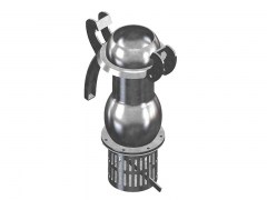 Złącze System BAUER z Koszem Ssawnym i Zaworem - Typ B61 - Kula z Kołnierzem z Zaczepami - Część Męska - ze Stali Ocynkowanej - OMVE