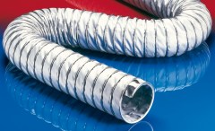 Wąż do Zimnego i Gorącego Powietrza - CP HiTex 483 - do 900°C - do Przemysłu Ceramicznego i Szklarskiego - Ekstremalnie Żaroodporny - Odporny na Rozciąganie - Ssąco-Tłoczny