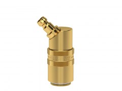 Szybkozłączka Adapter z Wtykiem pod Kątem 45° - Zawór Odcinający - DN 9 - Typ ESH -przejscie ESH-ESHM - LUDECKE