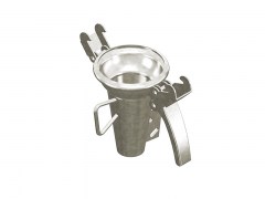 Złącze FERRARI INOX ze Stożkową Końcówką pod Dyfuzor - Typ X104 - Kielich z Dwoma Zaczepami - Część Żeńska - ze Stali Nierdzewnej - OMVE