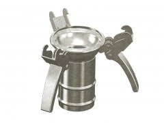 Złącze FERRARI INOX z Króćcem do Węża - Typ X9 - Kielich z Trzema Zaczepami - Część Żeńska - ze Stali Nierdzewnej - OMVE