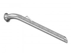 Złącze Kątowe 45 FERRARI z Rurą Ssawną - Typ F103M - Wtyk z Kołnierzem - Część Męska - ze Stali Ocynkowanej - OMVE