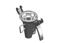 Złącze FERRARI ze Stożkową Końcówką pod Dyfuzor - Typ F104 - Kielich z Dwoma Zaczepami - Część Żeńska - ze Stali Ocynkowanej - OMVE