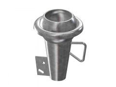 Złącze FERRARI ze Stożkową Końcówką pod Dyfuzor - Typ F105 - Wtyk - Część Męska - ze Stali Ocynkowanej - OMVE