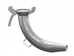 Złącze FERRARI - Kolano ze Stożkiem - Typ F107 - Kielich z Dwoma Zaczepami - Część Żeńska - ze Stali Ocynkowanej - OMVE