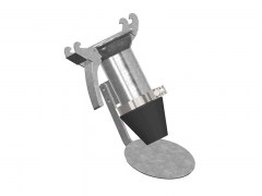 Złącze FERRARI ze Gumową Końcówką i Dyfuzorem - Typ F109 - Kielich z Dwoma Zaczepami - Część Żeńska - ze Stali Ocynkowanej - OMVE