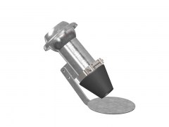 Złącze FERRARI z Gumową Stożkową Końcówką i Dyfuzorem - Typ F110 - Wtyk - Część Męska - ze Stali Ocynkowanej - OMVE