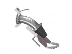 Złącze FERRARI - Kolano z Gumowym Stożkiem i Dyfuzorem - Typ F111 - Kielich z Dwoma Zaczepami - Część Żeńska - ze Stali Ocynkowanej - OMVE