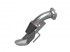 Złącze FERRARI - Kolano z Gumowym Stożkiem i Dyfuzorem - Typ F112 - Wtyk - Część Męska - ze Stali Ocynkowanej - OMVE