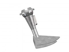 Złącze FERRARI ze Stożkową Końcówką i  Podwójnym Dyfuzorem - Typ F114M - Wtyk - Część Męska - ze Stali Ocynkowanej - OMVE