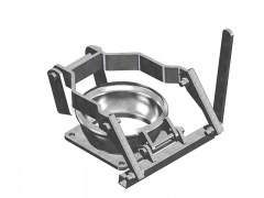 Złącze FERRARI Szybkiego Zapinania z Kawadratowym Kołnierzem - Typ F124 - Kielich z Rączką - Część Żeńska - ze Stali Ocynkowanej - OMVE