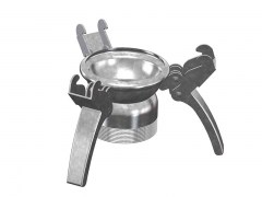 Złącze FERRARI z Gwintem Zewnętrznym - Typ F16 - Kielich z Trzema Zaczepami - Część Żeńska - ze Stali Ocynkowanej - OMVE