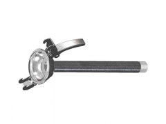 Rura ze Złączem FERRARI i Gwintem Zewnętrznym - Typ F23 - Kielich z Dwoma Zaczepami - Część Żeńska - ze Stali Ocynkowanej - OMVE