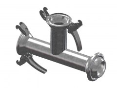 Trójnik T ze Złączami typu FERRARI - Typ F30F - Końcówki 1 x Męska i 2 x Żeńska - ze Stali Ocynkowanej - OMVE