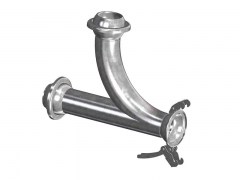 Rozgałęźnik z Kolanem typu FERRARI - Typ A36 - Końcówki 2 x Męska 1 x Żeńska - ze Stali Ocynkowanej - OMVE