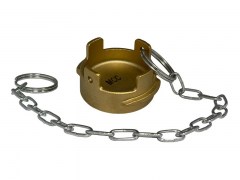 Korek - Złącze Zaślepiające GUILLEMIN - Złącze Francuskie - bez Pierścienia Blokującego - z Łańcuszkiem - z Mosiądzu - MCC