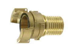 Złącze GUILLEMIN - Złącze Francuskie z Pierścieniem Blokującym - z Karbowanym Króćcem do Węża pod Obejmy Skorupowe - z Mosiądzu - MCC