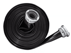 Wąż Płaskozwijalny Trudnościeralny - HILCOFLEX PU - Woda z Mułem, Zabrudzona, Gnojówka