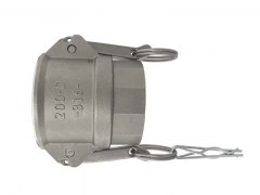 Złącze CAMLOCK - Typ D - Część Żeńska z Gwintem Wewnętrznym - EN 14420 - ze Stali Szlachetnej - Powlekany PFA