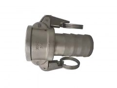 Złącze CAMLOCK - Typ C - Bezpieczne Zapięcie - Część Żeńska - z króćcem do Węża- ze Stali Szlachetnej