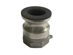 Złącze CAMLOCK - Typ A - Część Męska - Norma EN 14420-7 - z Gwintem Wewnętrznym - Powlekane Przewodzącym PFA - ze Stali Szlachetnej